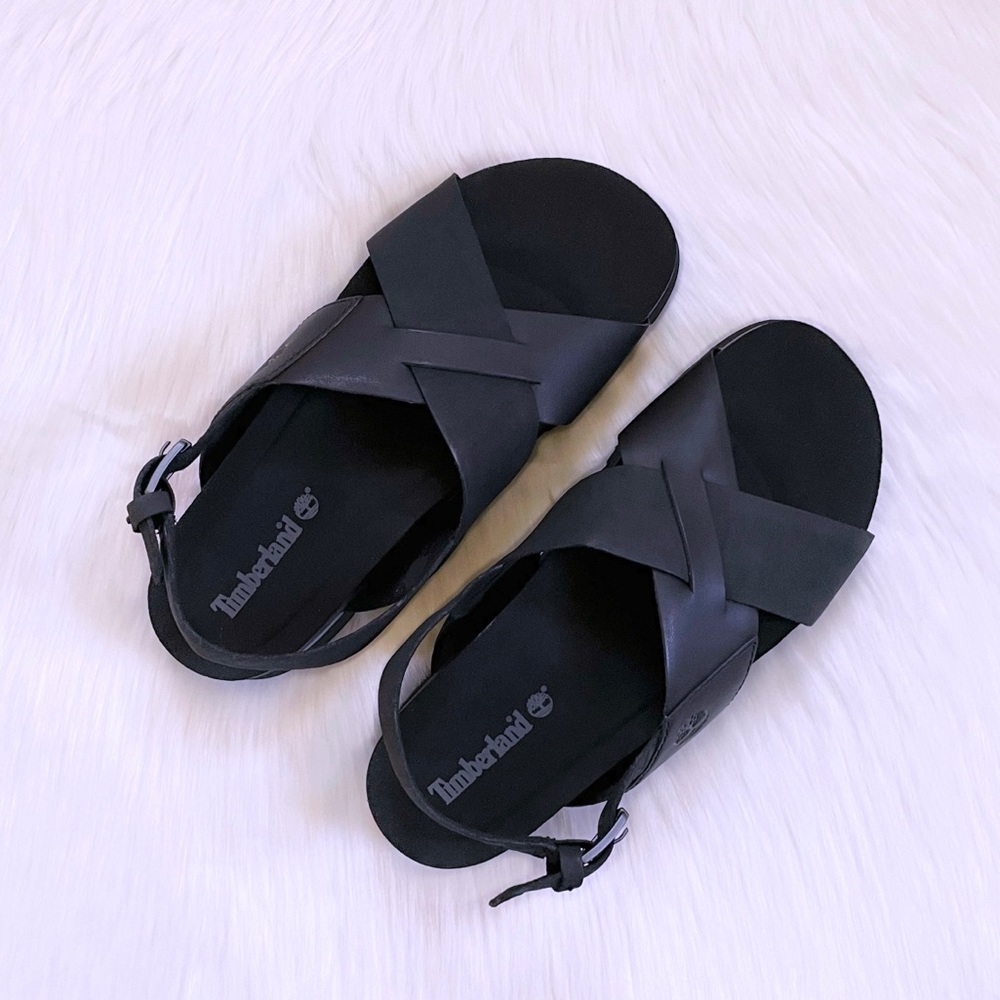 Timberland Women’s Santa Monica Sunrise Black Sandals - Picture 3 of 8